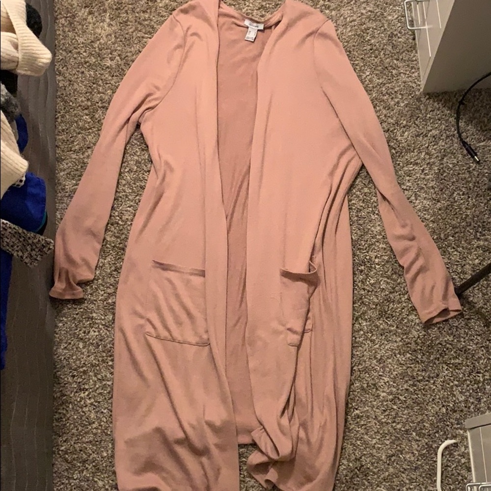 Soft pink long Cardigan